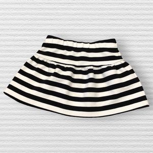 Janie & Jack Black and White Striped Skirt